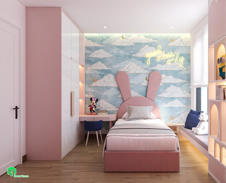 Thiết kế nội thất căn hộ 3 phòng ngủ Origami Vinhomes Grand Park - Merry Home