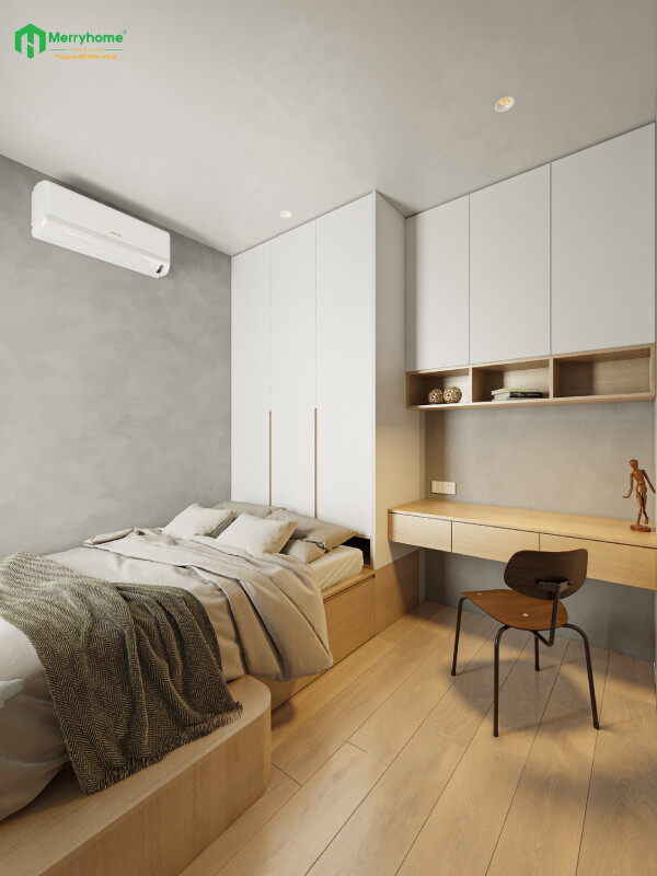 Thiết kế căn hộ hiện đại 2 phòng ngủ