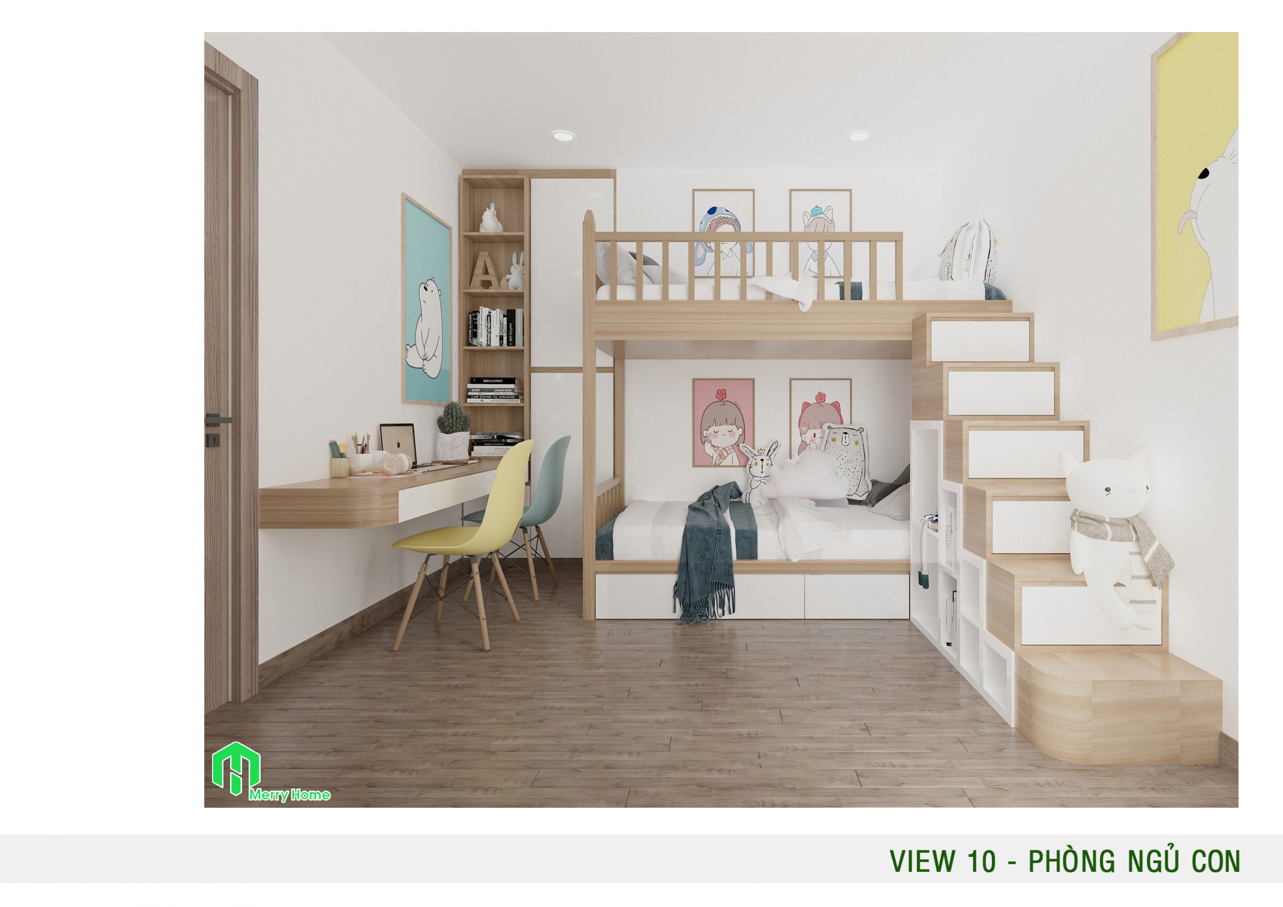 mẫu thiết kế nội thất chung cư mini 30m2 