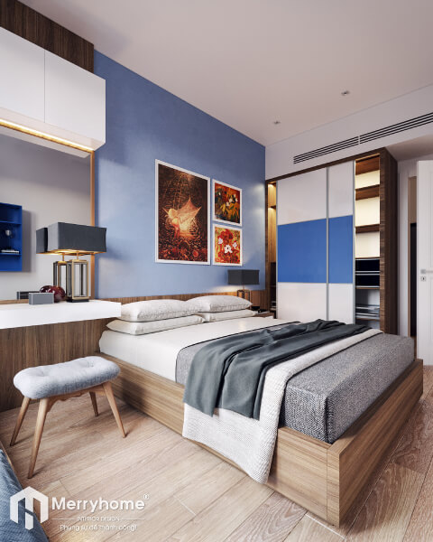 Thiết kế nội thất Căn hộ chung cư 2 phòng ngủ phong cách thiết kế Scandinavian