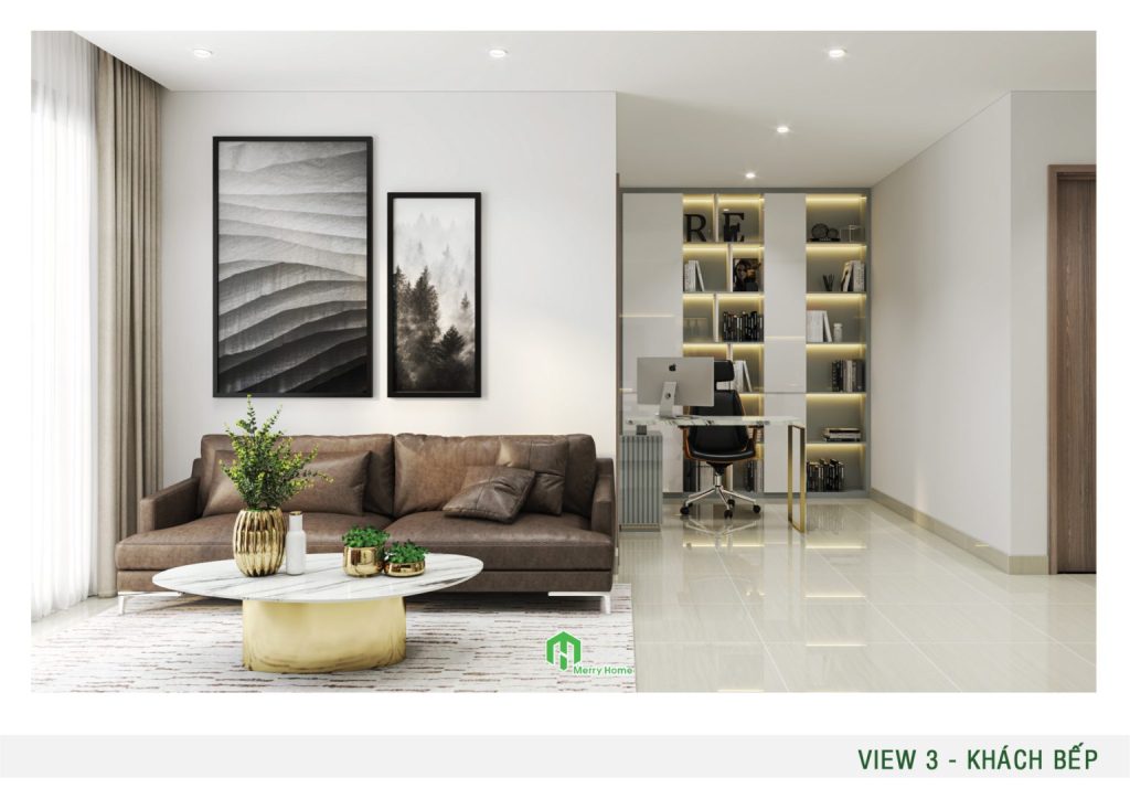Nội thất căn hộ 1PN Vinhomes Grand Park - Không gian làm việc
