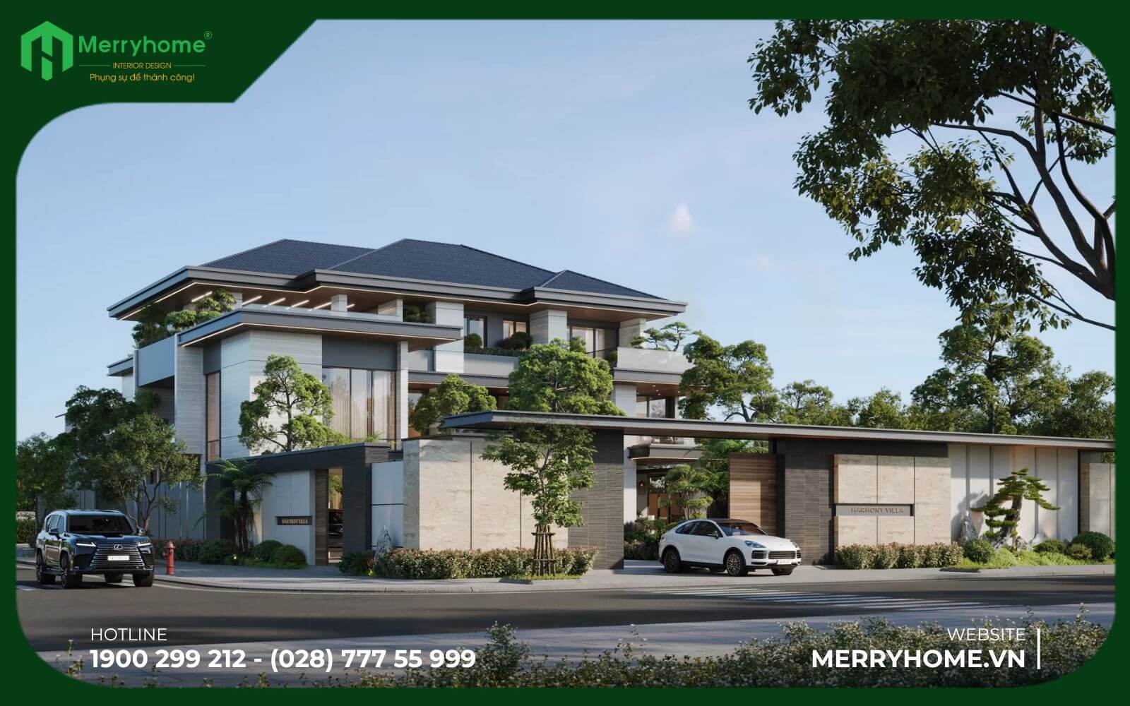 Biệt thự được thiết kế không gian mở