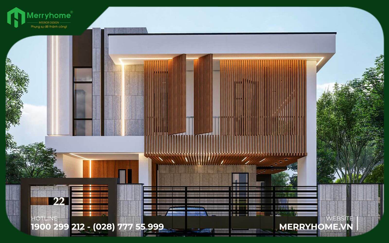 Phong cách nhà phố hiện đại
