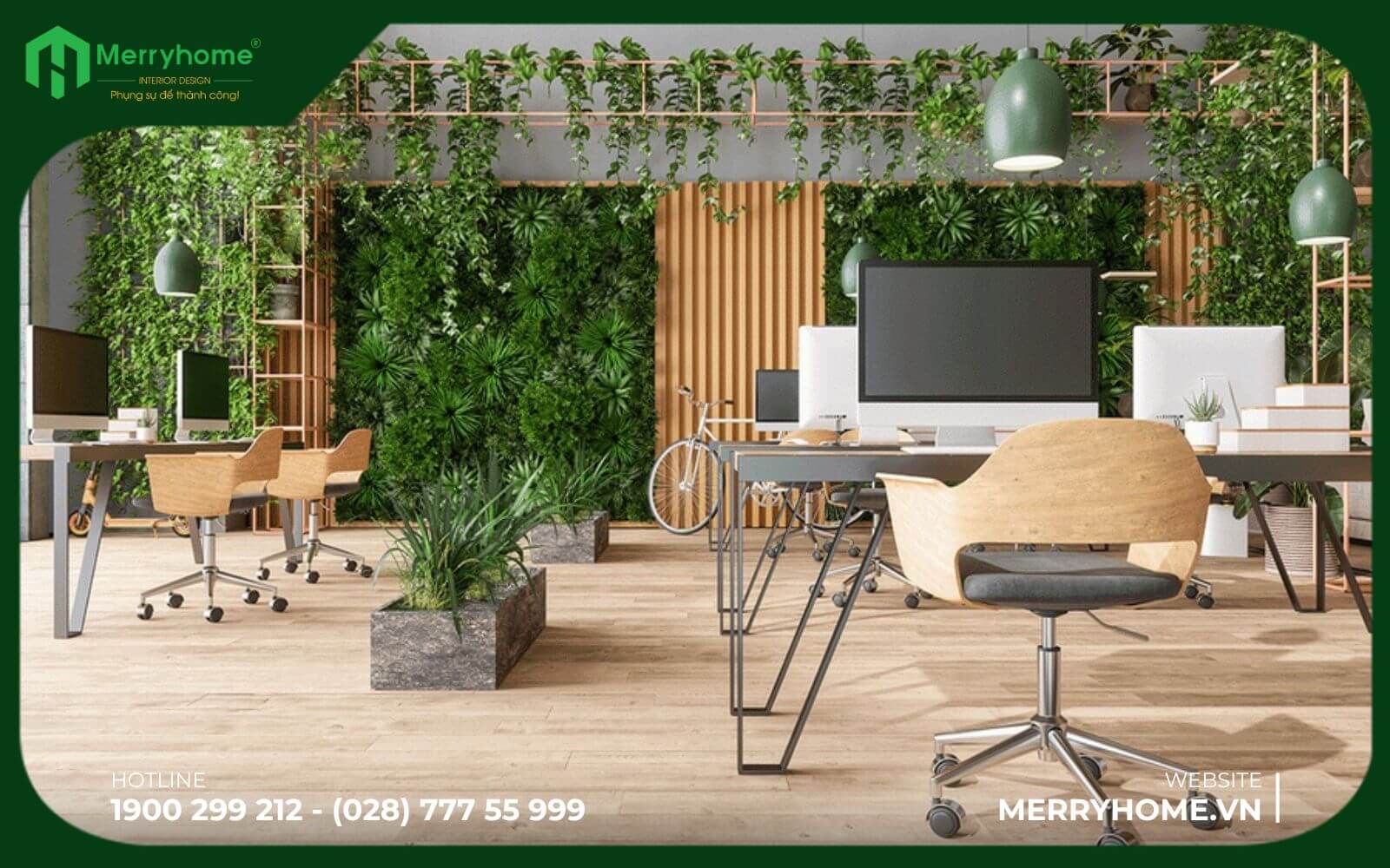 Văn phòng xanh tích hợp thiên nhiên