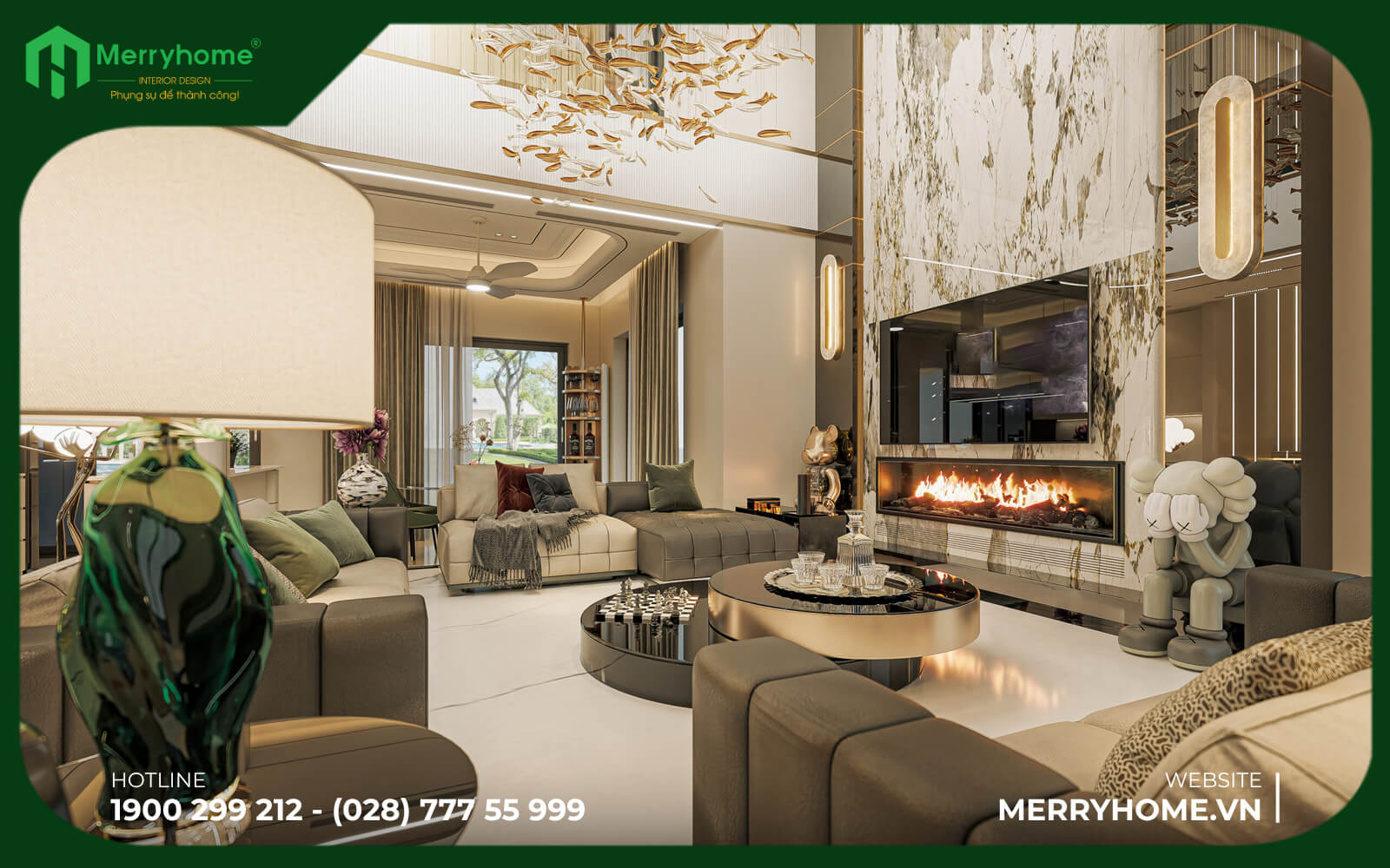 Báo giá thiết kế nội thất biệt thự tại MerryHome 