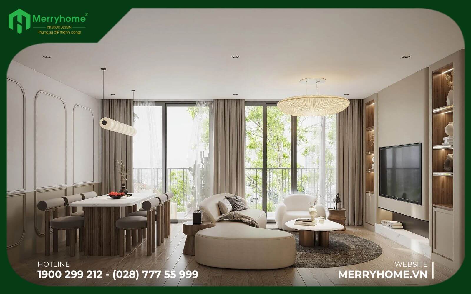 Nội thất căn hộ chung cư được thiết kế tinh tế sang trọng
