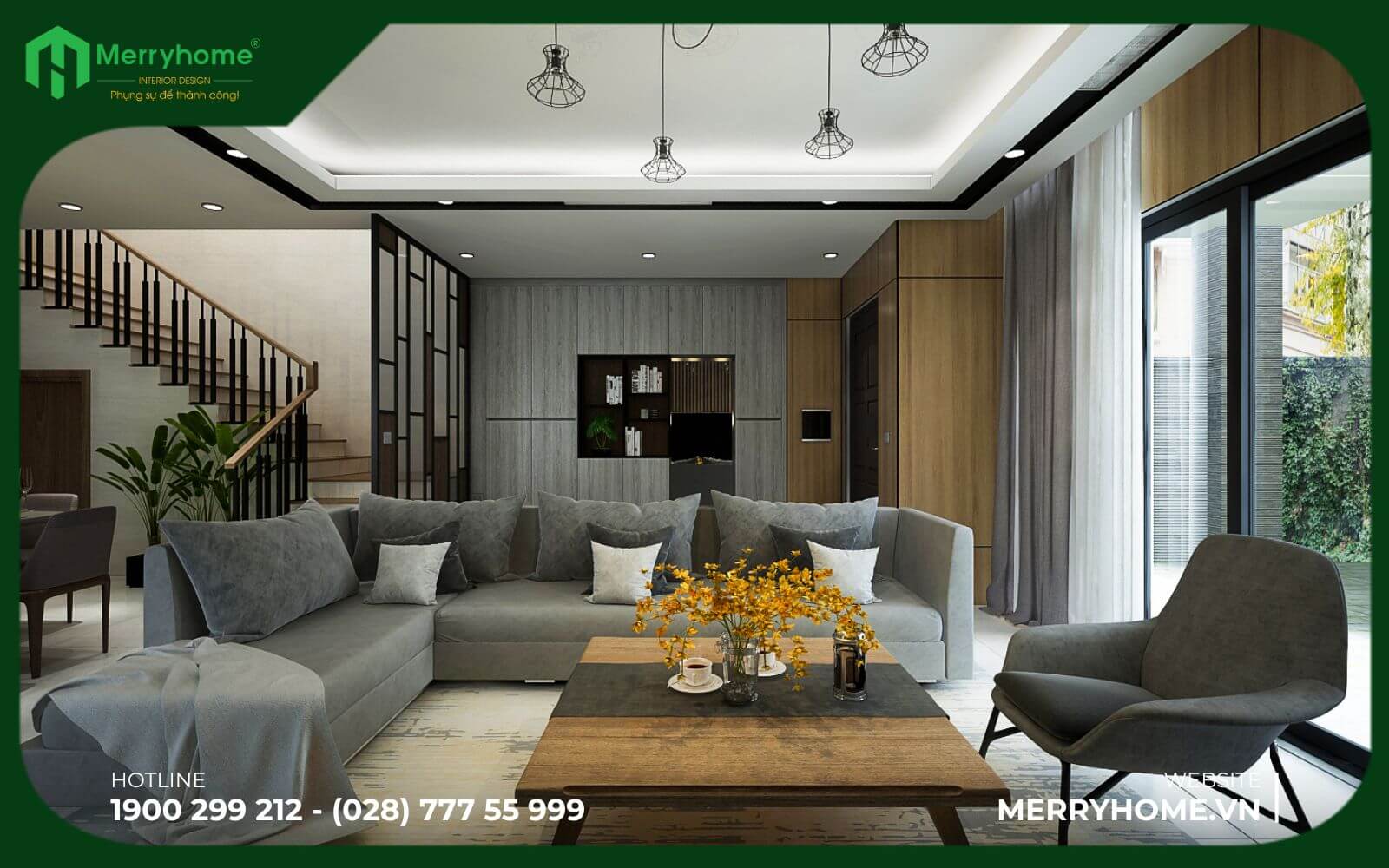 Thiết kế nội thất căn hộ chung cư phong cách hiện đại