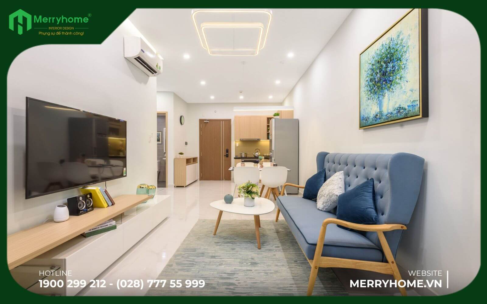 Nội thất căn hộ chung cư 50m² - 70m²