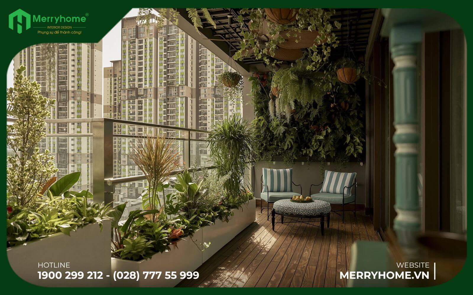 Thiết kế ban công căn hộ chung cư