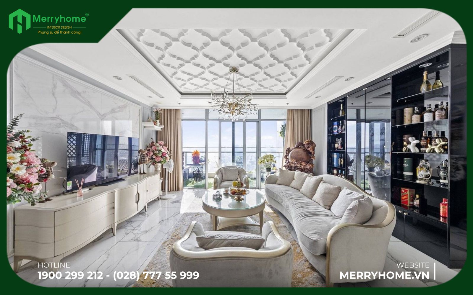 Nội thất chung cư phong cách tân cổ điển