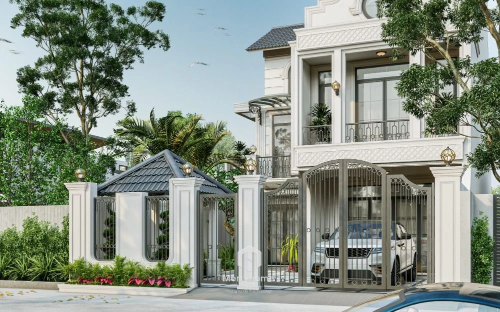 Mẫu biệt thự thực tế thể hiện phong cách thiết kế và thi công của Merry Home