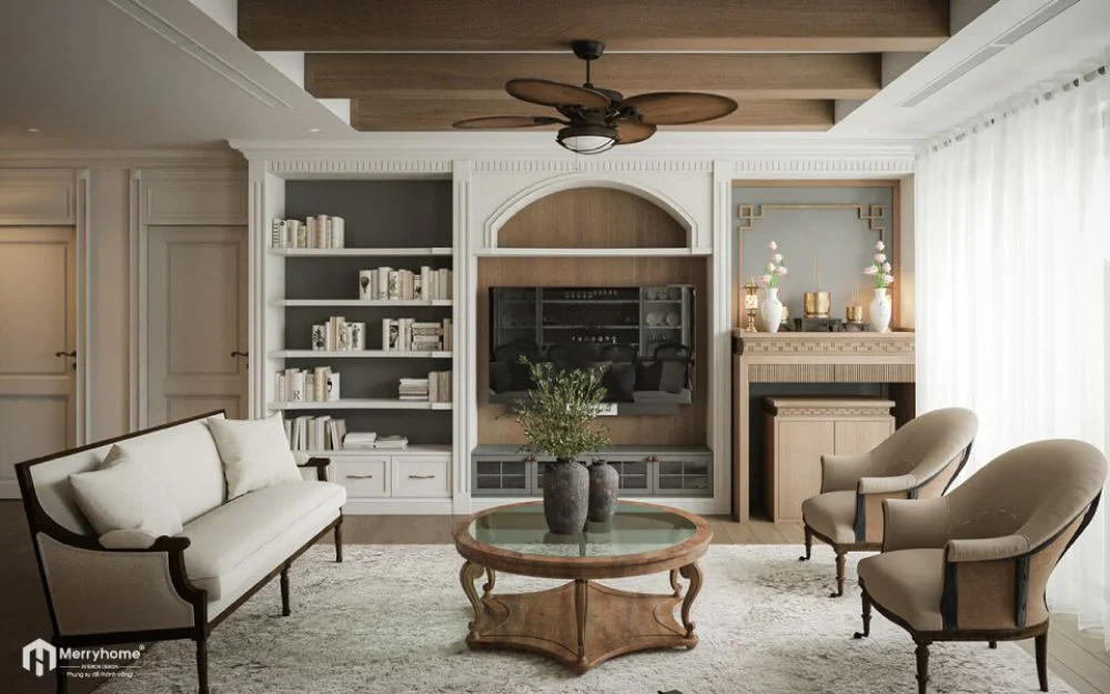 Thiết kế nội thất chung cư 62m2 hiện đại