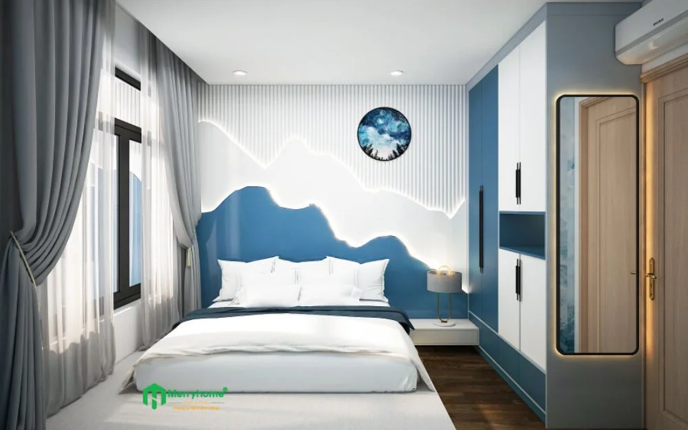 Phòng ngủ căn hộ Vinhomes Smart City 1 phòng ngủ
